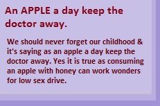 An apple a day keep the doctor away